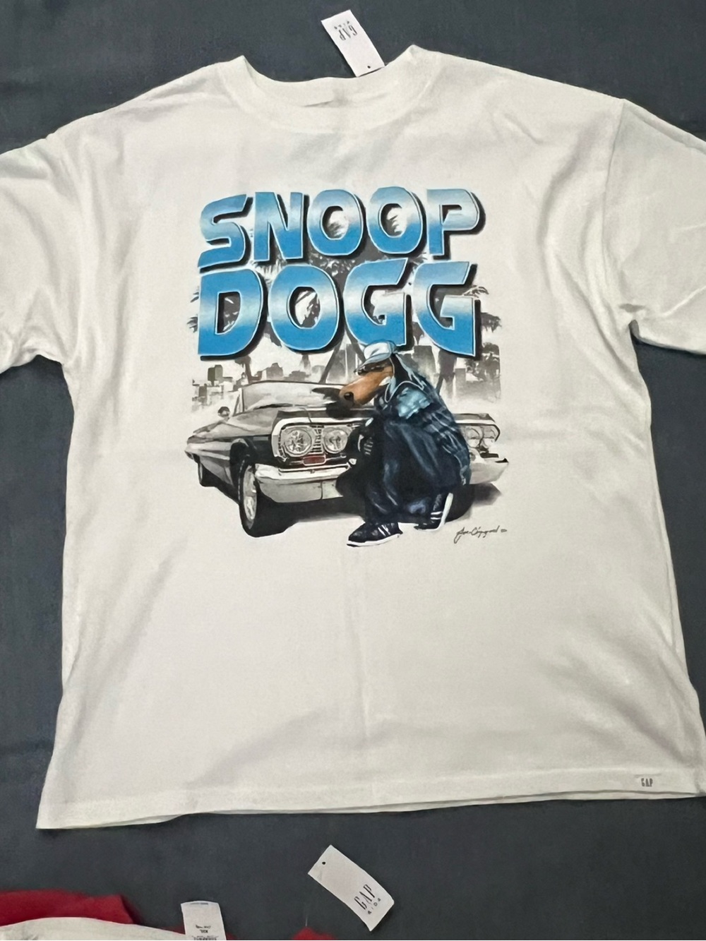 NWT GAP kids White Graphic Snoop Dogg tee